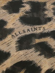 AllSaints Brown Leppo Pareo Scarves - Image 4 of 4