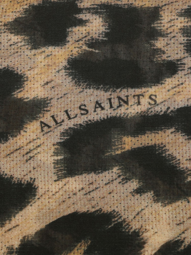 AllSaints Brown Leppo Pareo Scarves - Image 4 of 4