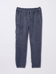 FatFace Blue Woven Cargo Joggers - Image 1 of 1