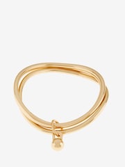 Mint Velvet Gold Tone Triple Bangle - Image 2 of 2