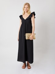 By Iris Black Yara 100% Linen Dress - Image 3 of 5