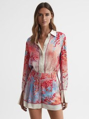 Reiss Multi Polly Printed Long Sleeve Shirt - Image 4 of 5