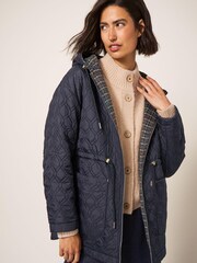 White Stuff Mariella Reversible Black Coat - Image 1 of 6