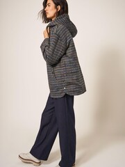 White Stuff Mariella Reversible Black Coat - Image 3 of 6