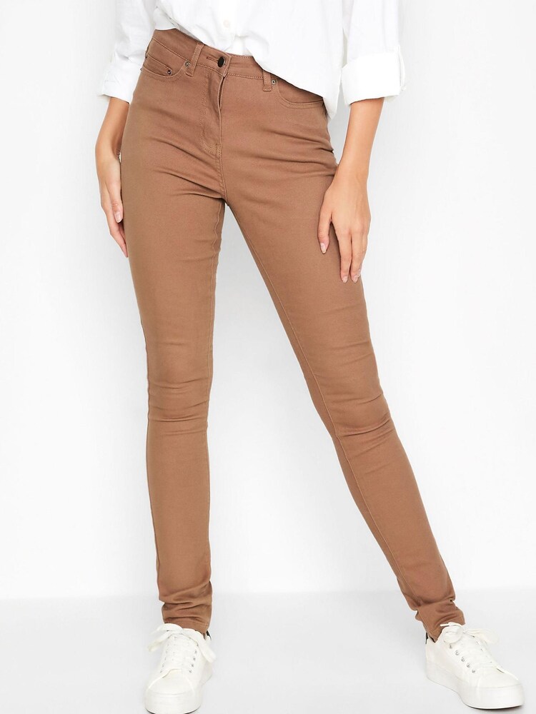 Long Tall Sally Brown AVA Stretch Skinny Jeans - Image 1 of 4