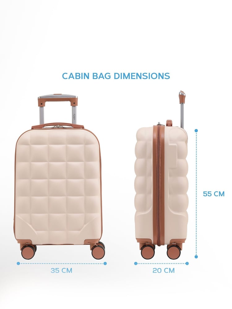 Flight Knight 55x35x20cm 8 Wheel ABS Hard Case Cabin Carry On Hand Luggage - Image 2 of 7