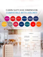 Flight Knight 55x35x20cm 8 Wheel ABS Hard Case Cabin Carry On Hand Luggage - Image 6 of 7