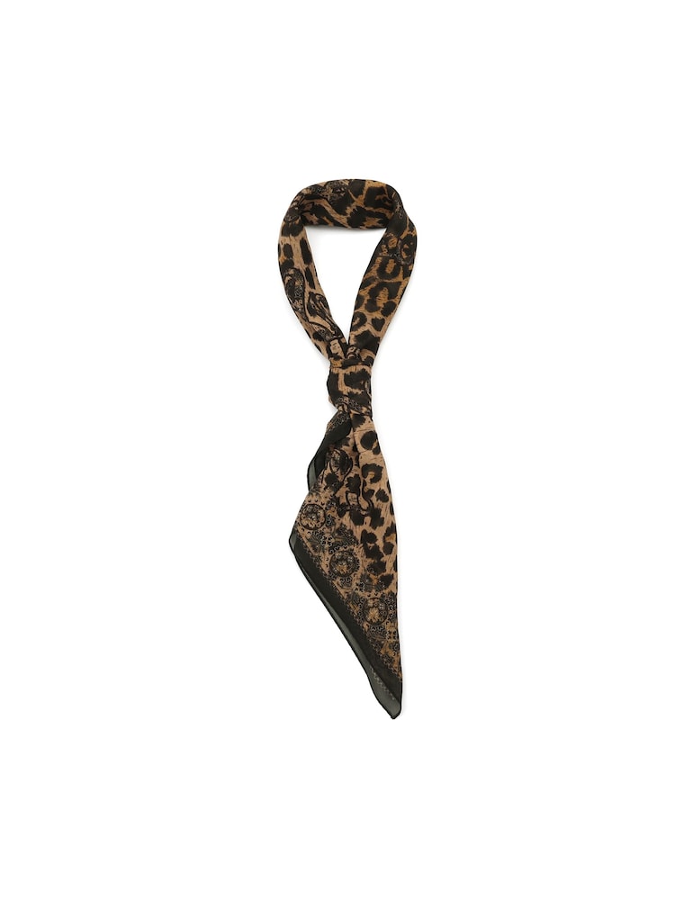 AllSaints Brown As Gothic Lace Square Scarves - Image 2 of 4