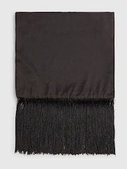River Island Black Long Fringe Scarf - Image 4 of 4