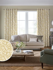 Laura Ashley Gold Rye Made to Measure 100% Cotton Curtains - Image 2 of 9