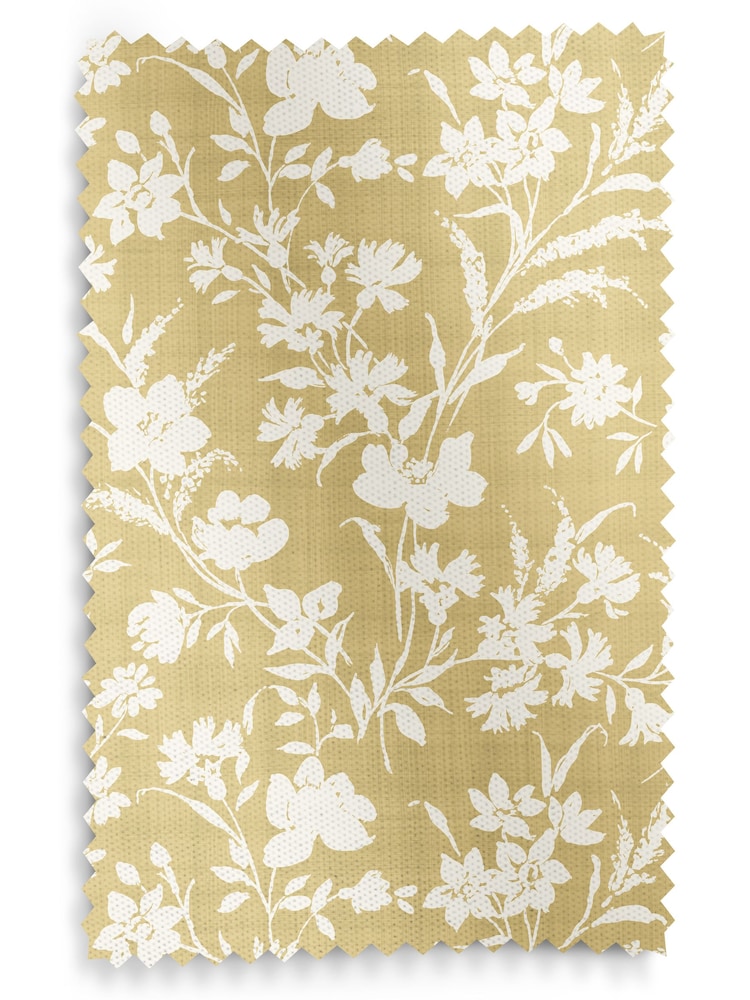 Laura Ashley Gold Rye Made to Measure 100% Cotton Curtains - Image 9 of 9