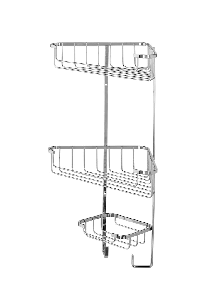 CROYDEX Three Tier Corner Basket Chrome - Image 3 of 3 CROYDEX Three Tier Corner Basket Chrome - Image 3 of 3