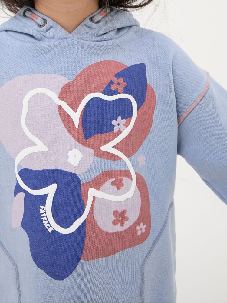 FatFace Blue Abstract Floral Popover Hoodie - Image 4 of 4 FatFace Blue Abstract Floral Popover Hoodie - Image 4 of 4