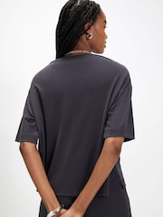River Island Grey Soft Touch T-Shirt - Image 2 of 4