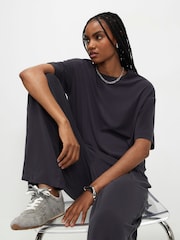 River Island Grey Soft Touch T-Shirt - Image 3 of 4