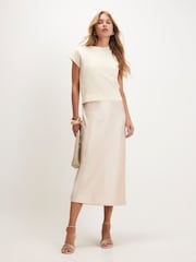 كريم - فستان تانك 2في1 من River Island - صورة 1 من 4