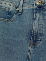 River Island Blue High Rise Tummy Hold Flare Stretch Jeans - Image 5 of 5