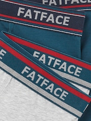 FatFace Teal Green Cotton Boxers 2 Pack - Image 2 of 2
