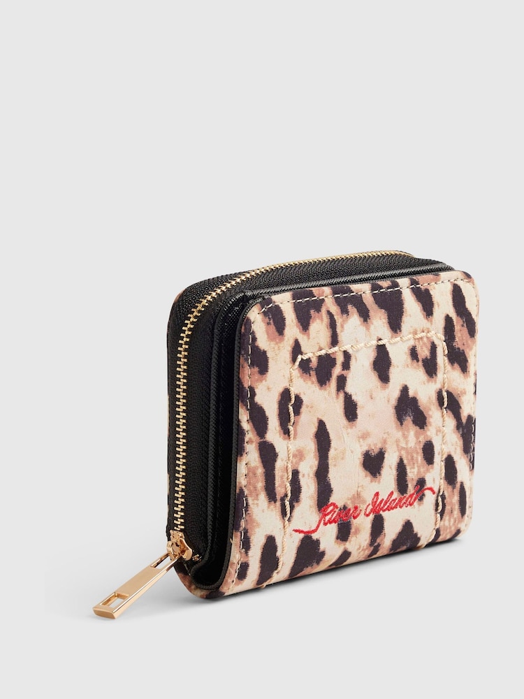 River Island Brown Leopard Print Purse - Image 2 of 5 River Island Brown Leopard Print Purse - Image 2 of 5