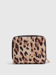River Island Brown Leopard Print Purse - Image 3 of 5