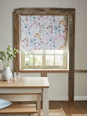 Pastel Multi Pink Ready Made Blackout Roller Blind Isla Floral - Image 3 of 9