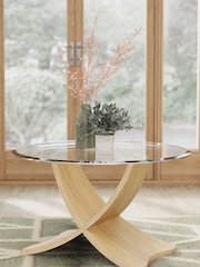 Jual Oak Siena Round Coffee Table - Image 1 of 4