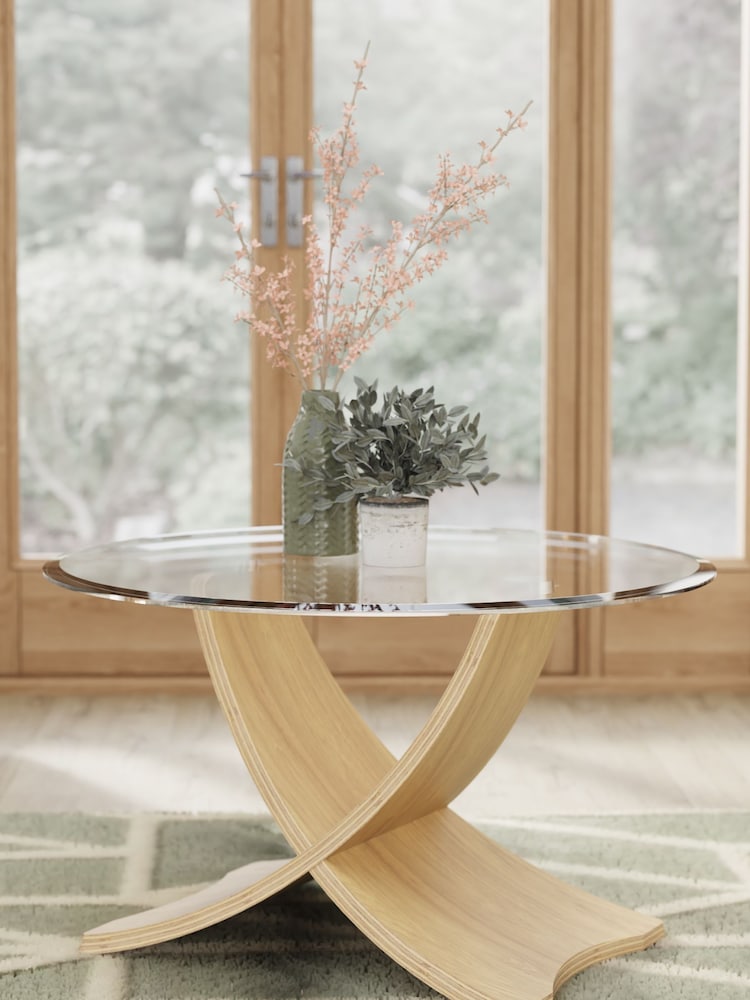 Jual Oak Siena Round Coffee Table - Image 1 of 4