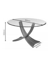 Jual Oak Siena Round Coffee Table - Image 4 of 4