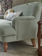 Laura Ashley Baron Chenille Pale Grey Green Clipsham Small 2 Seater Sofa - Image 3 of 8