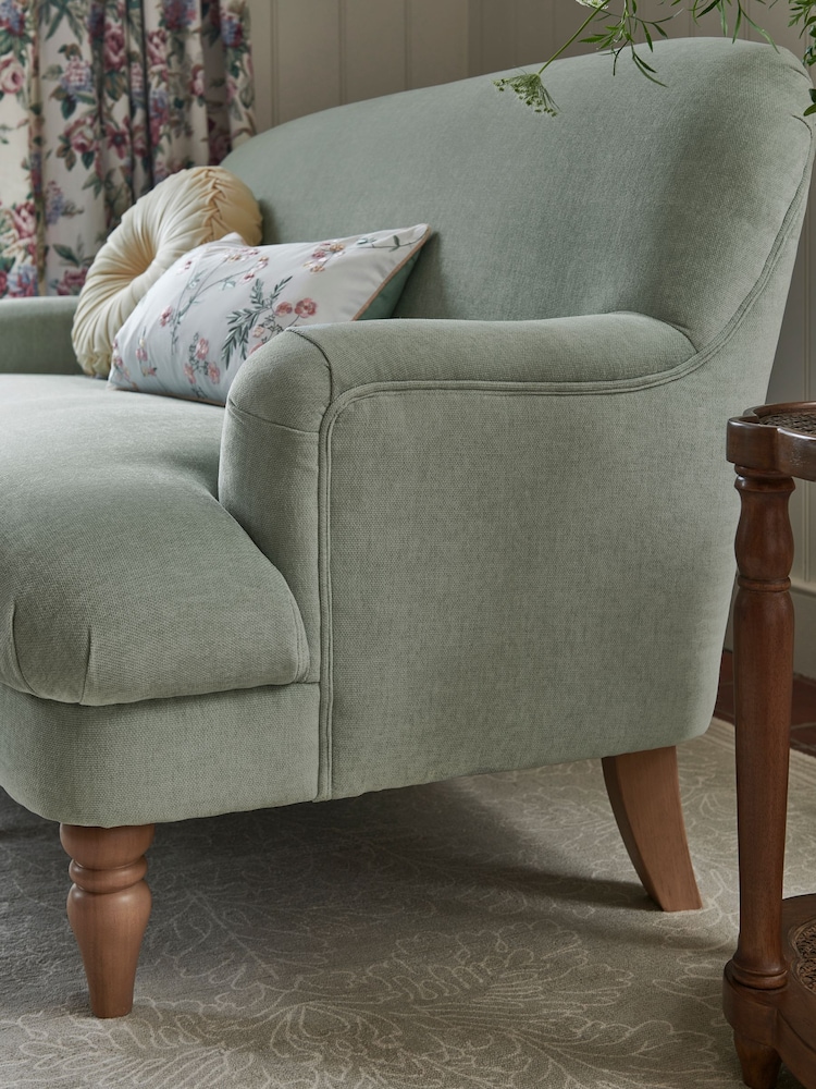 Buy Laura Ashley Baron Chenille Pale Grey Green Small Clipsham