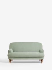 Laura Ashley Baron Chenille Pale Grey Green Clipsham Small 2 Seater Sofa - Image 4 of 8