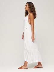 SUPERDRY White Lace Trim Maxi Dress - Image 3 of 3