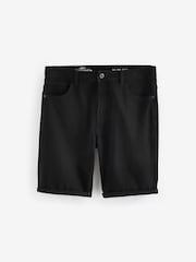 Black Summer Weight Denim Shorts - Image 1 of 4