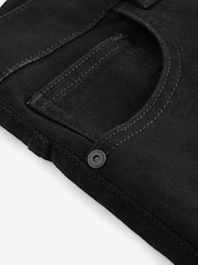 Black Summer Weight Denim Shorts - Image 4 of 4