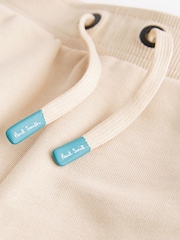 Pastelgeel - Paul Smith Junior 100% katoenen sweatshort voor jongens met Artist-strepen - Image 10 of 12