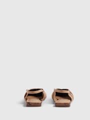 Marrón - River Island Metal Point Toe Flat Shoes - Imagen 4 de 6