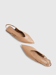Marrón - River Island Metal Point Toe Flat Shoes - Imagen 5 de 6