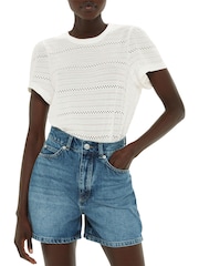 Whistles White Broderie Top - Image 1 of 4