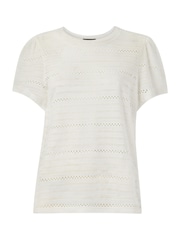 Whistles White Broderie Top - Image 4 of 4