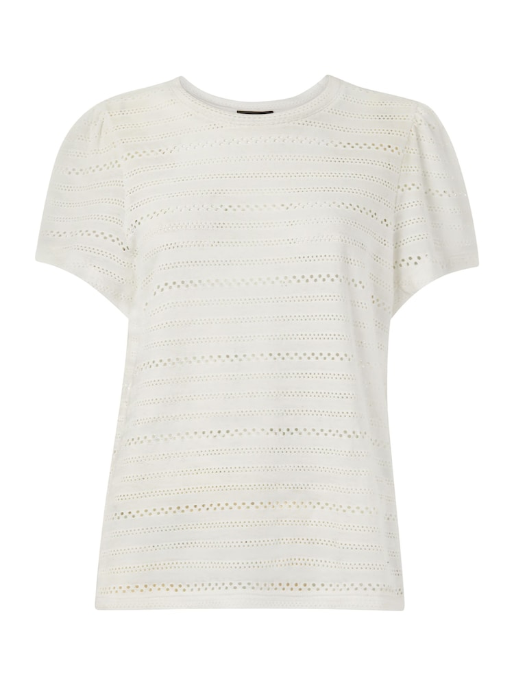 Whistles White Broderie Top - Image 4 of 4