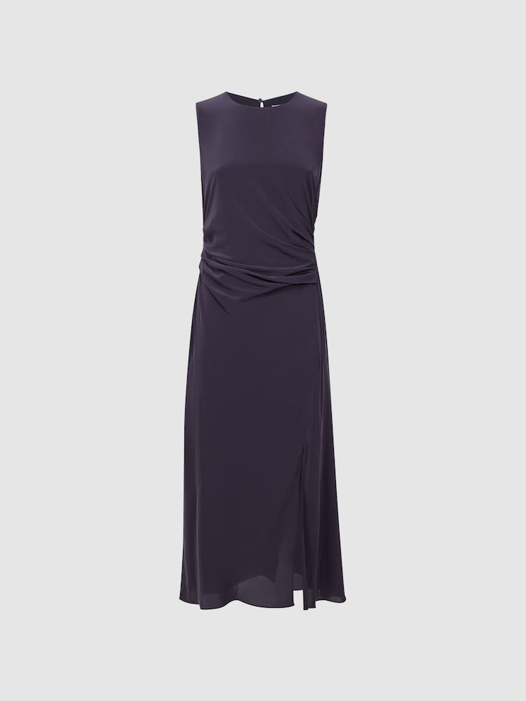 Traube - Reiss Lexi Figurbetontes Midikleid mit Raffung - Bild 2 von 4 Traube - Reiss Lexi Figurbetontes Midikleid mit Raffung - Bild 2 von 4
