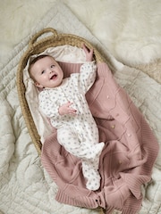 Mamas & Papas Laura Ashley Kids Knitted Blanket - Image 2 of 5