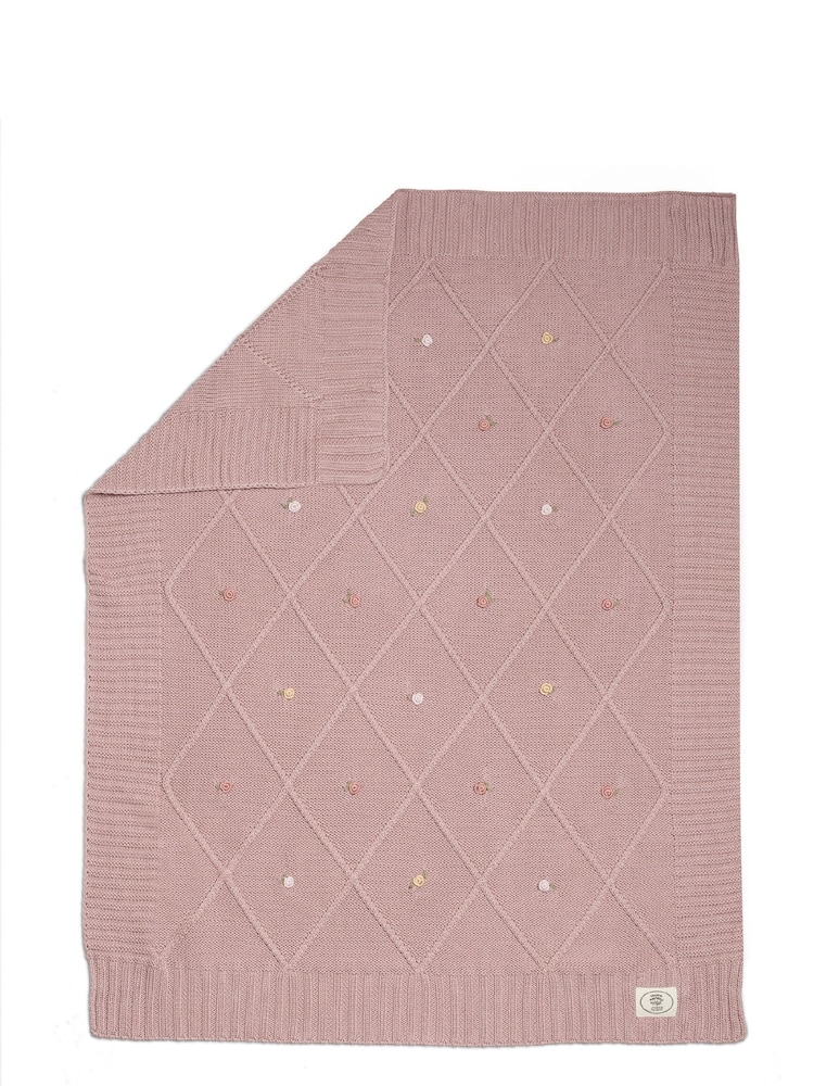 Mamas & Papas Laura Ashley Kids Knitted Blanket - Image 5 of 5