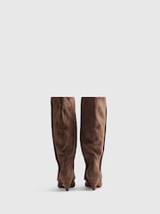 River Island Cone Heel Slouch Knee High Boots - Slika 3 od 5