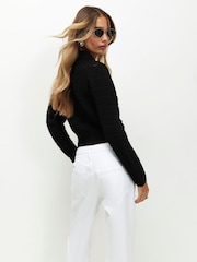River Island Black Daisy Cardigan - Image 4 of 4