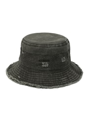AllSaints Black Mason Bucket Cap - Image 1 of 4
