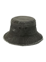 AllSaints Black Mason Bucket Cap - Image 2 of 4