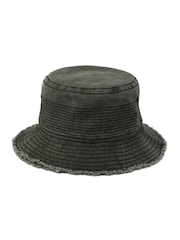 AllSaints Black Mason Bucket Cap - Image 3 of 4