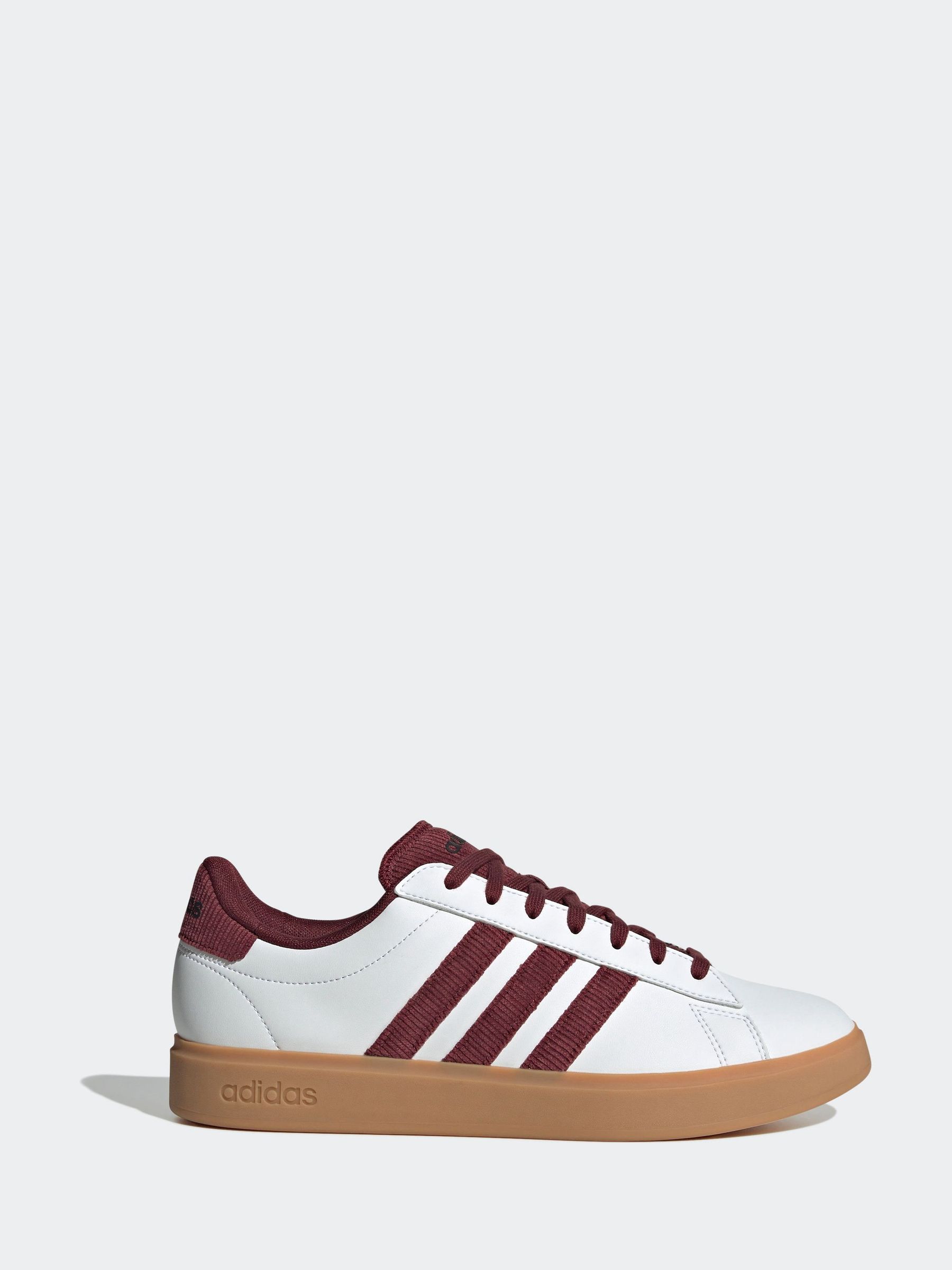 Burgundy adidas mens store