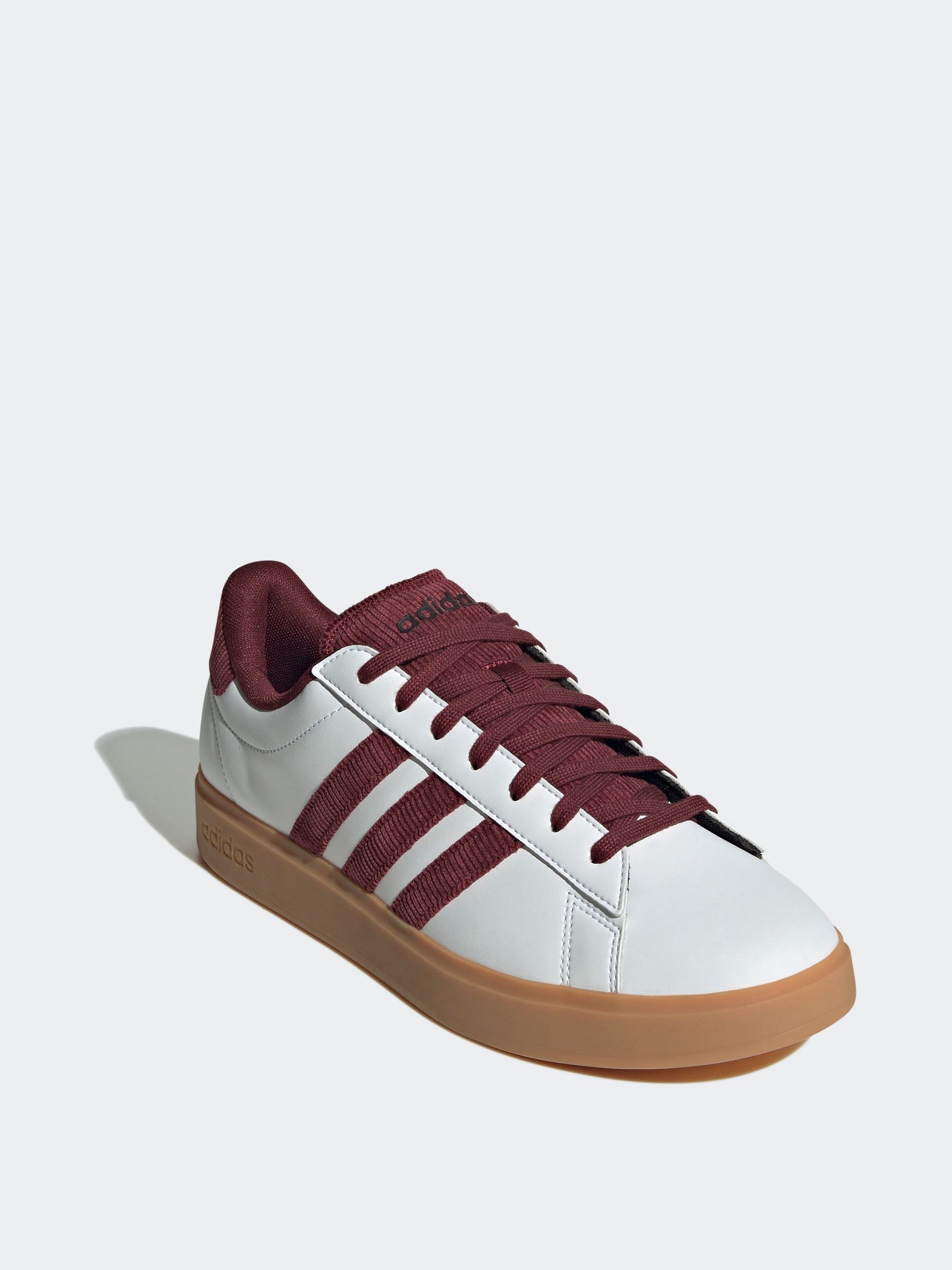 Adidas white and maroon 2025
